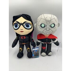 NWT Set Of 2 G.I. Joe Plush Dolls Asst 13" Baroness And Destro Stuffed Action